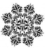 Crafter's Workshop Template Fleur de Lis Doily 6x6